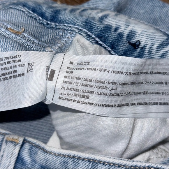 Hollister Ultra High Rise Mom Jean 90s 26R 2R Ankle Straight ripped distressed - Picture 7 of 10